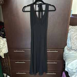 SOLD Aritzia Wilfred Black halter low back dress